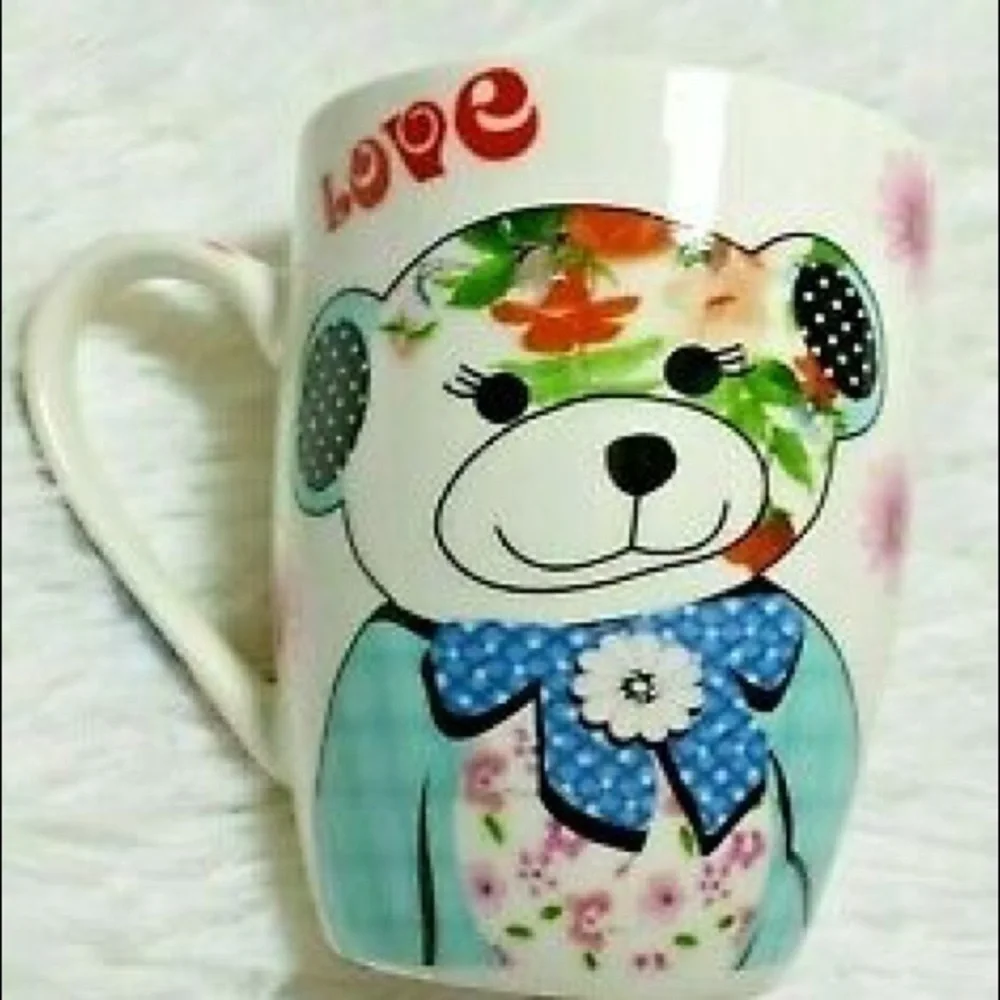 🛍All For You Patchwork Teddy Love Ceramic